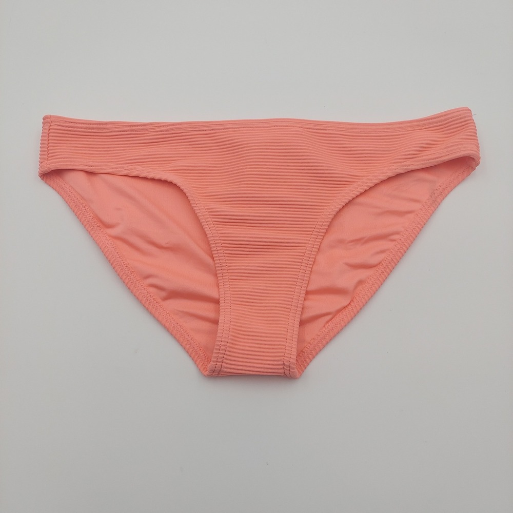 DIRTY OR STAIN Billabong Bikini Bottom Women M Pink Tanlines Lowrider Ribbed